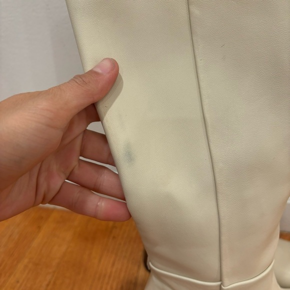 Sam Edelman | Wade Block Heel Knee High Boots In Ivory Size 6.5 - Picture 4 of 11